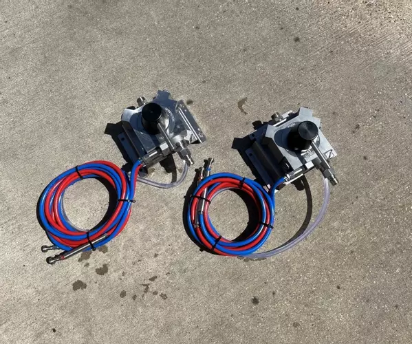 Kothar Turn and Clean chemical applicators after service rebuild cleaned and reassembled ready for use